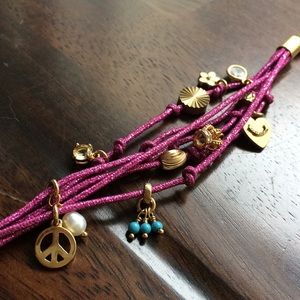 Juicy Couture sparkly fuchsia bracelet